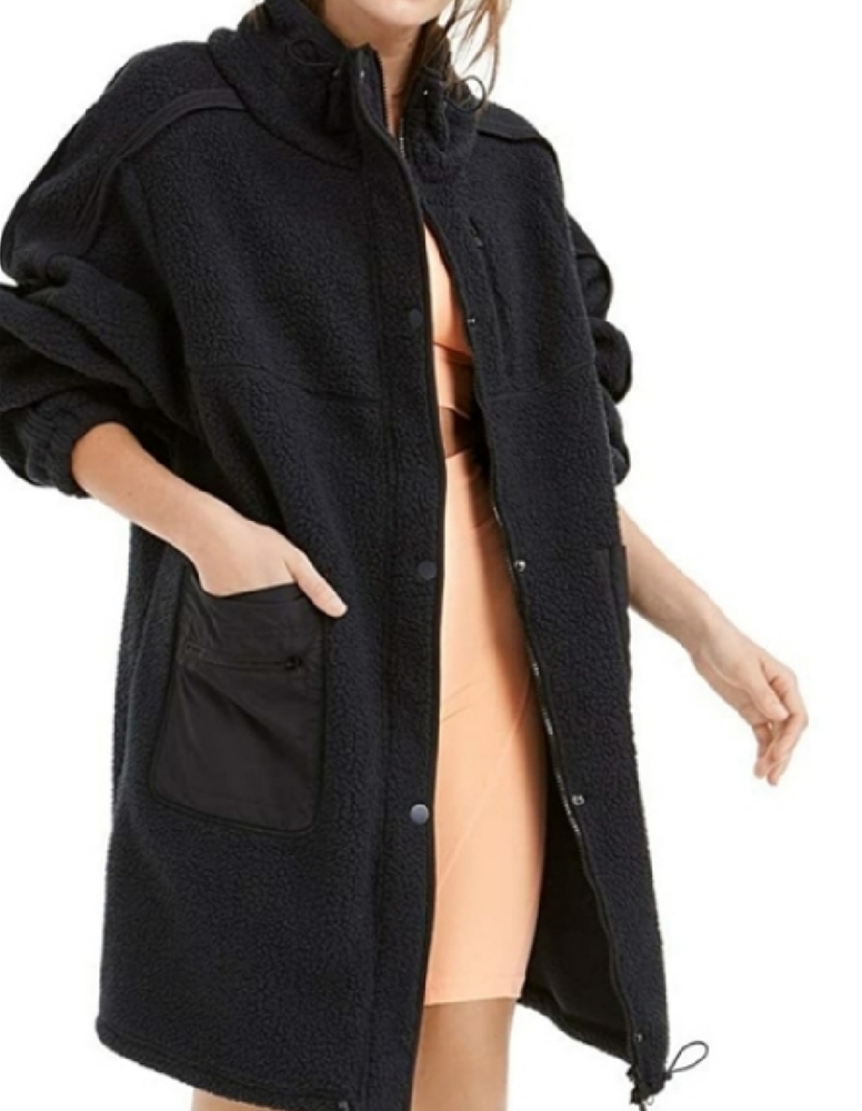 Free People Black Oversized Jacket